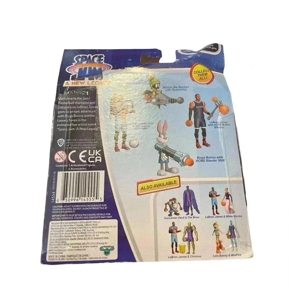 Space Jam A New Legacy: Lebron James Action Figure with Acme Rocket Pack 4000 - Picture 2 of 2
